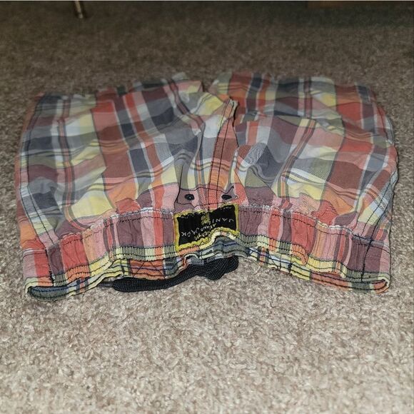 Janie & Jack Multi Color Summer Plaid Boys Mesh Lined Swim Trunks Shorts Size 5 - Picture 10 of 12